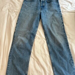 Agolde Women's Straight Blue Pants